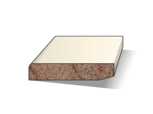 Hardhouten plint 12x120 mm gegrond 490 cm