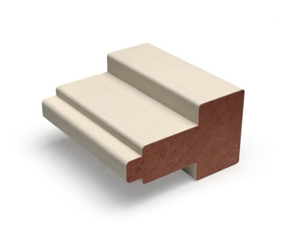 kozijn b wit Kozijnprofiel model B hardhout 66x110mm tussenstijl gegrond 590cm