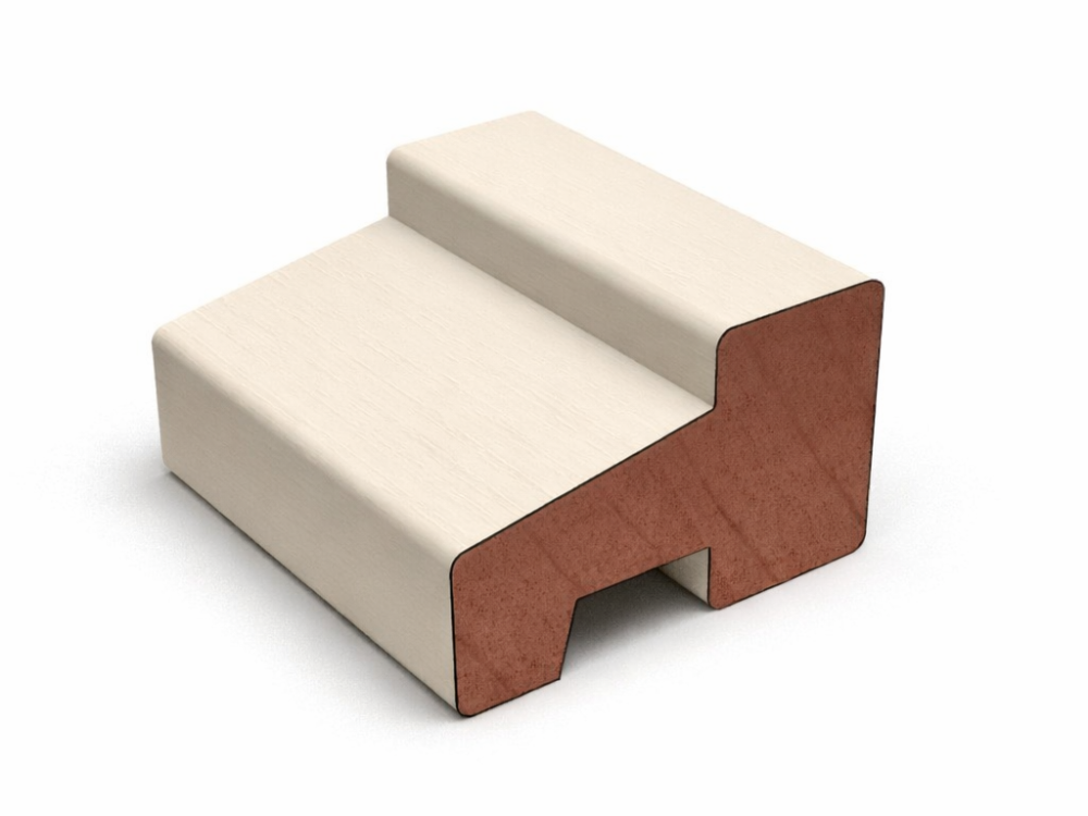 Kozijnprofiel model C hardhout 66x110mm onderdorpel gegrond 590cm