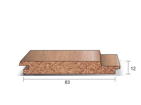 Western Red Cedar sponningschroot 12x83mm - 305 cm Western Red Cedar sponningschroot 12x83 mm - 305 cm